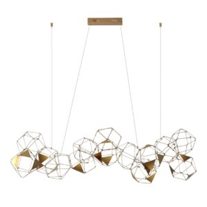 5086/64L L-VISION ODL25 291 античная бронза/металл Люстра LED 64W 4000K 3800Лм TRELLIS