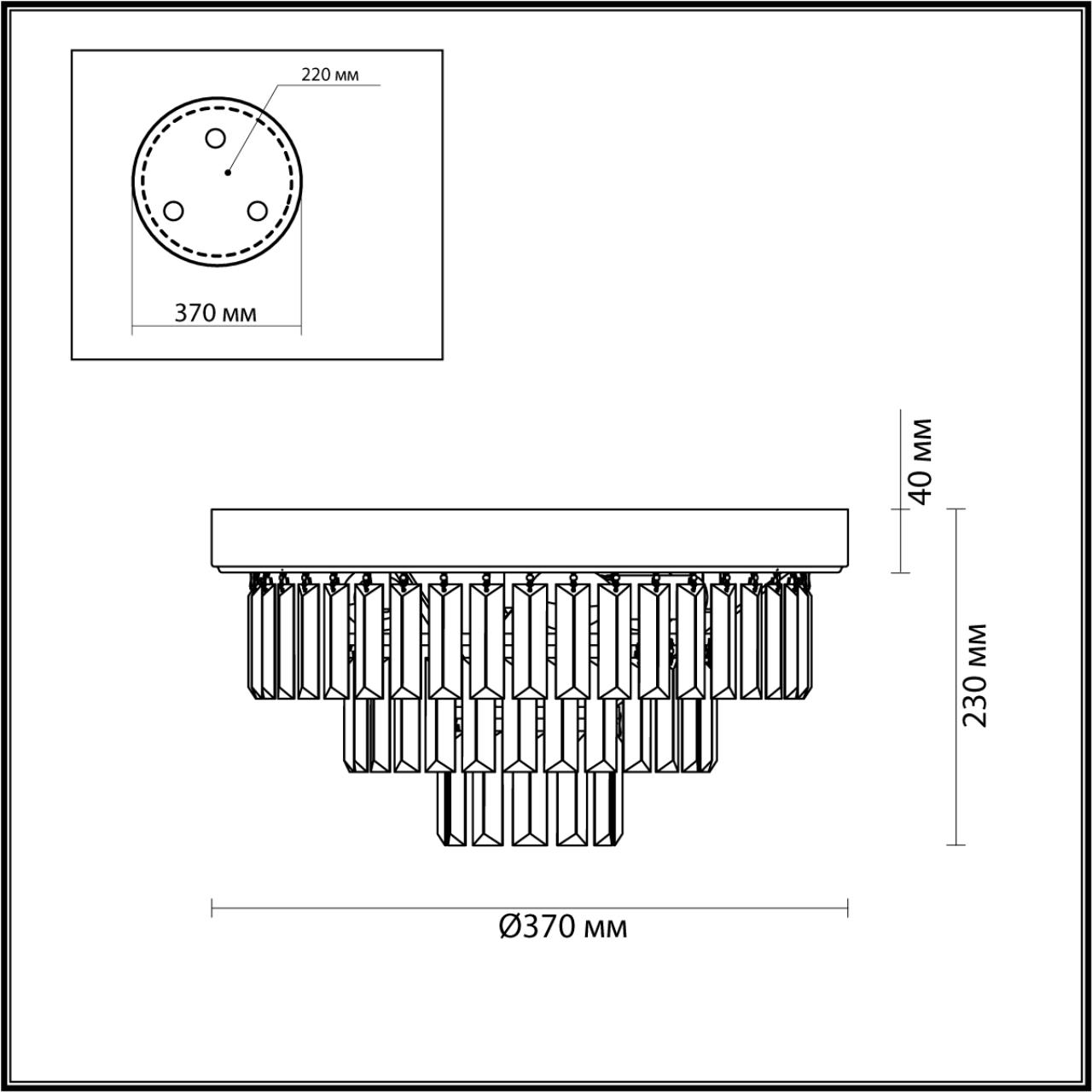 5257/4C CLASSI LN26 119 латунь Люстра потолочная E14 4*40W 220V ZAHA