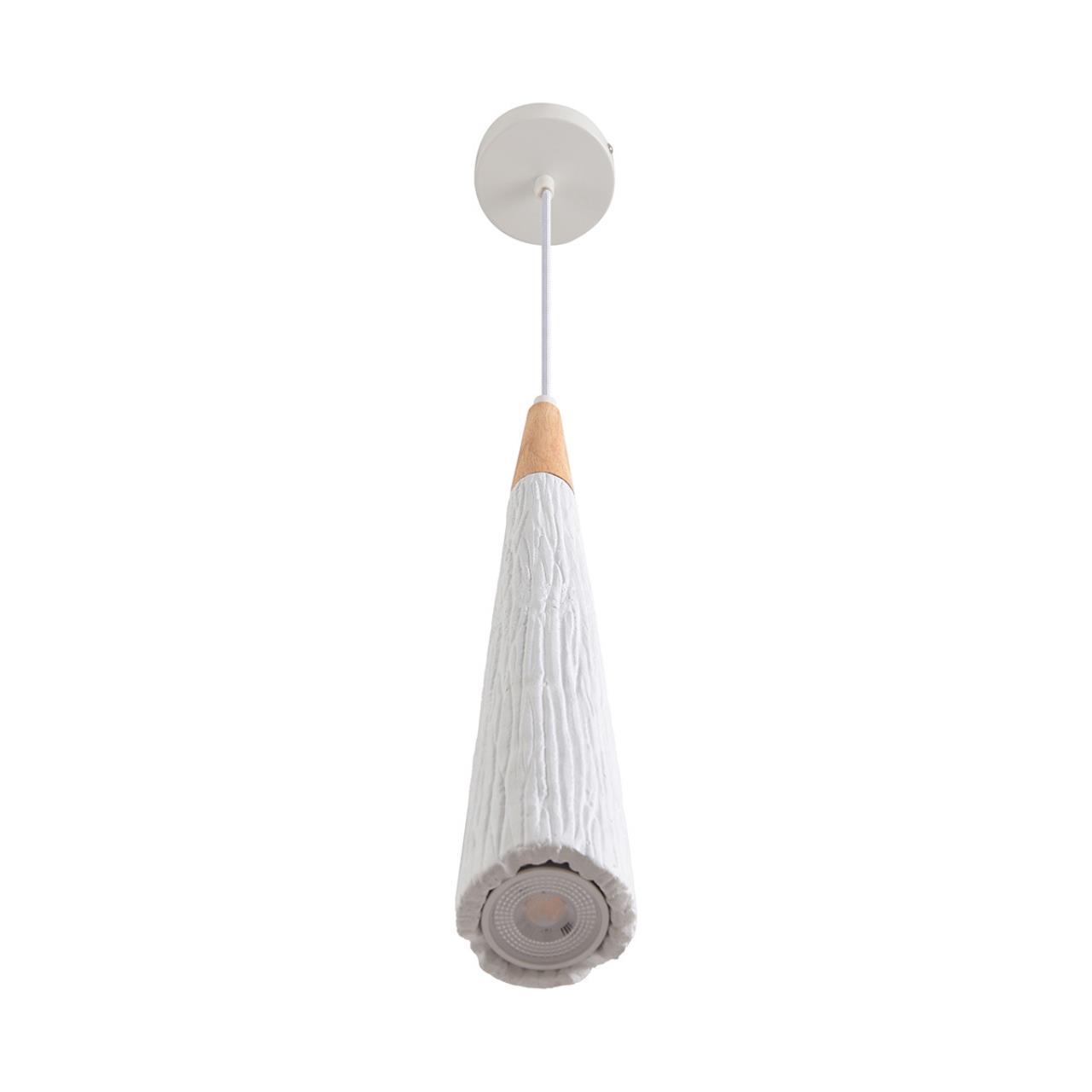 8352/1C SUSPENTIONI LN26 325 белый/бежевый, металл/дерево/цемент Подвес GU10 LED 5W 220V EOLIANA — изображение 3
