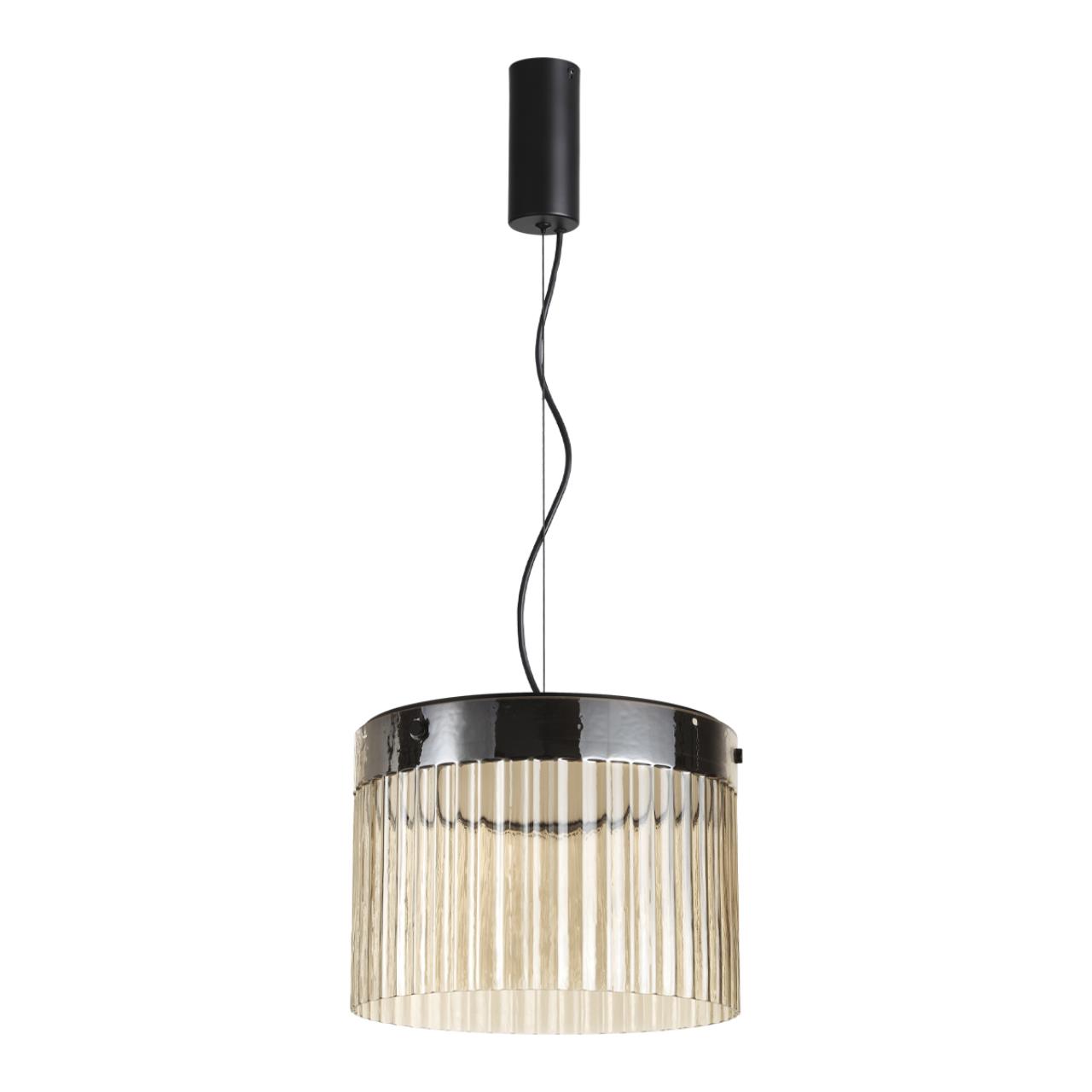 5047/24L L-VISION ODL24 000 черный/светл.янтарный/металл/стекло Подвес LED 24W 4000К 2715Лм PILLARI