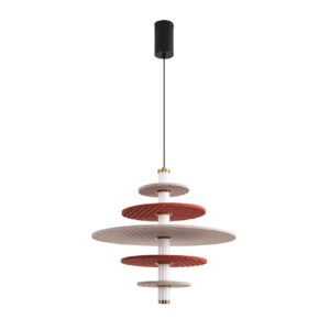 8296/14AL LEDIO LN26 365 черный/бежевый/бурый, металл/фетр/акрил Подвес LED 14W 3000K 220V FELTA