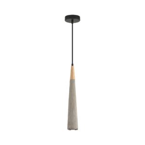 8351/1C SUSPENTIONI LN26 326 черный/серый/бежевый, металл/дерево/цемент Подвес GU10 LED 5W 220V EOLIANA