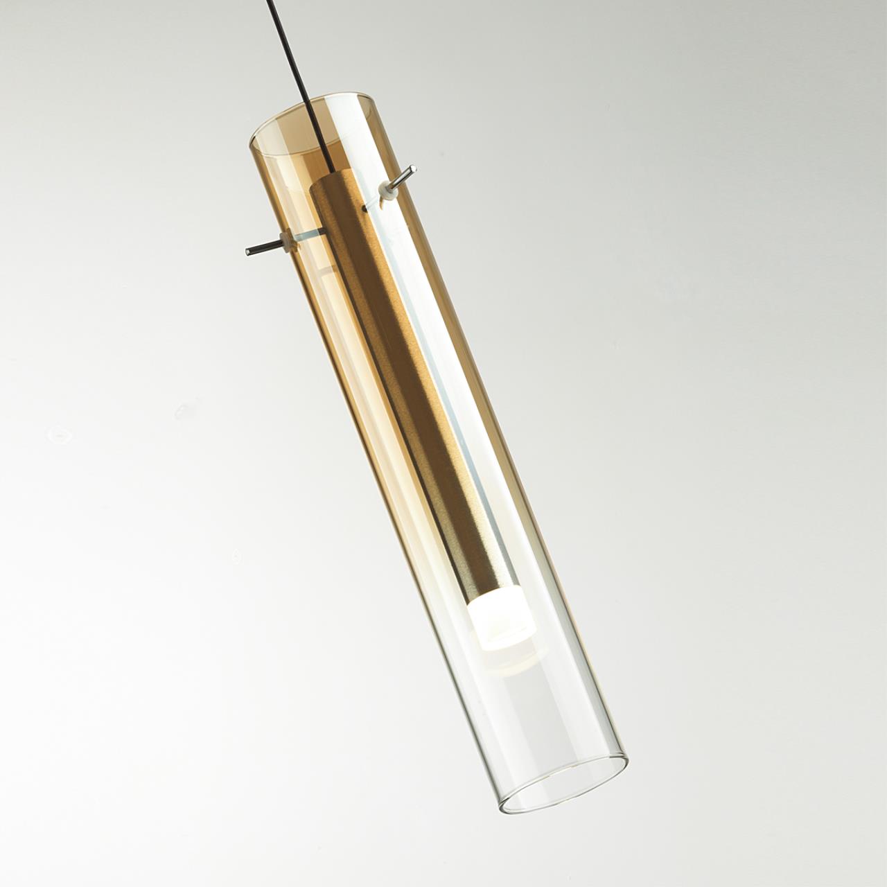 5062/5LB PENDANT ODL24 383 золотой/янтарный/металл/стекло Подвес LED 5W 3000K SHINY — изображение 5