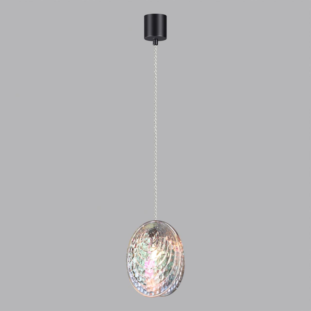5039/1 MODERN ODL24 367 черный/перламутровый/металл/стекло Подвес G9 1*40W MUSSELS — изображение 4