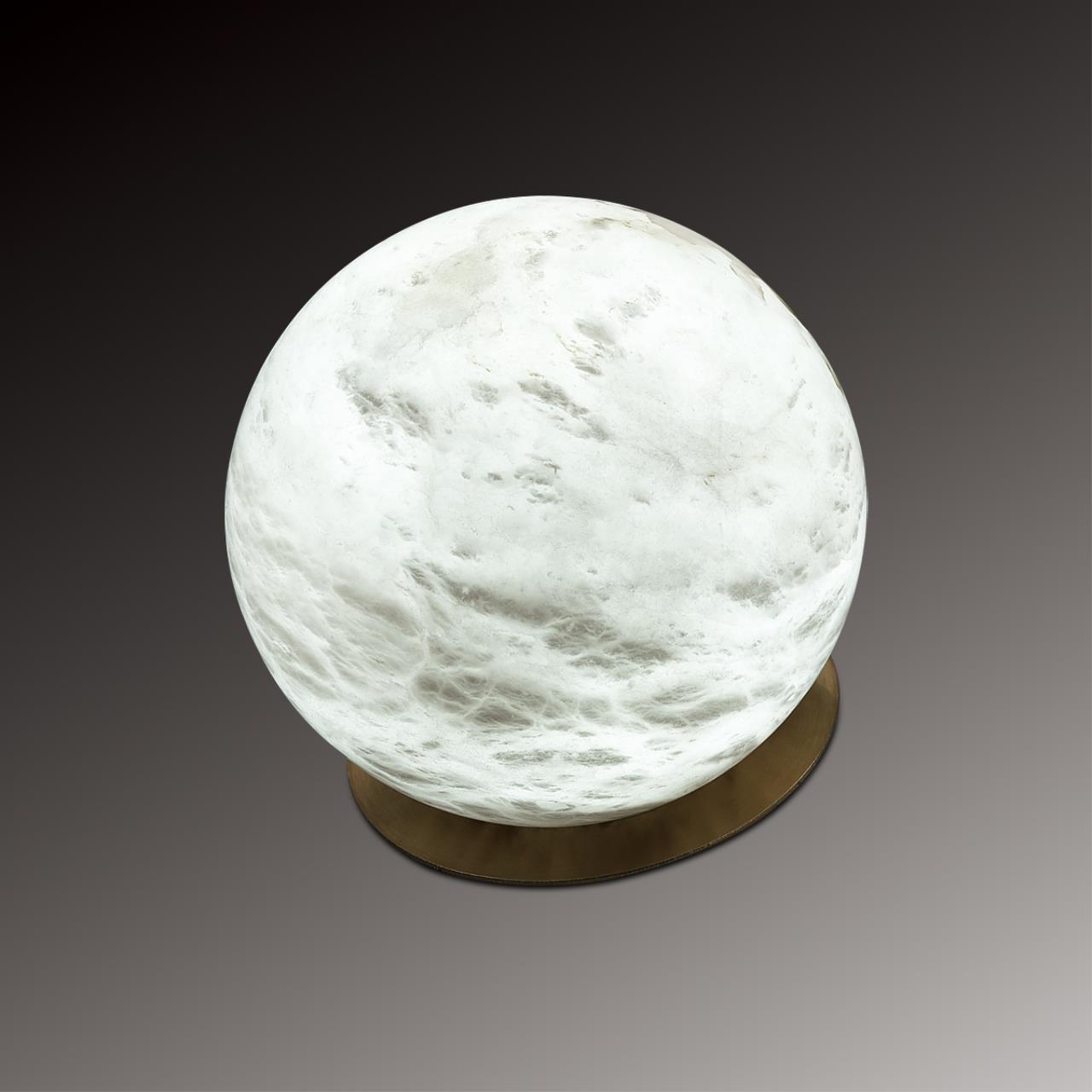 6685/8TL L-VISION ODL25 195 Настольный светильник бронзовый/металл/алебастр IP20 LED 8W с тумблером 3000/4000/6000K на выкл. 220V MARBELLA — изображение 5