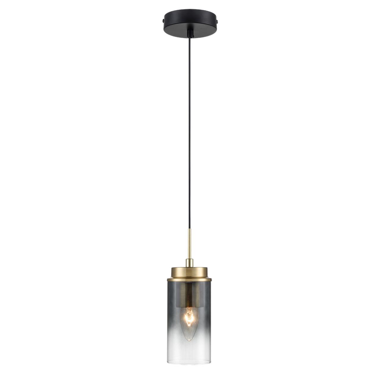 8101/1A COMFI LN26 407 черный/бронза металл/стекло Подвес Е14 1*40W 220V ISHA — изображение 5