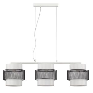 8002/3A MODERNI LN25 000 белый, черный металл/металл, текстиль Подвес Е27 3*60W 220V ANIMAISA