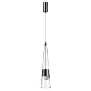 5044/12L L-VISION ODL24 000 глянц.темн.хром/прозрачный/металл/стекло Подвес LED 12W 3000K 1334Лм LUMP