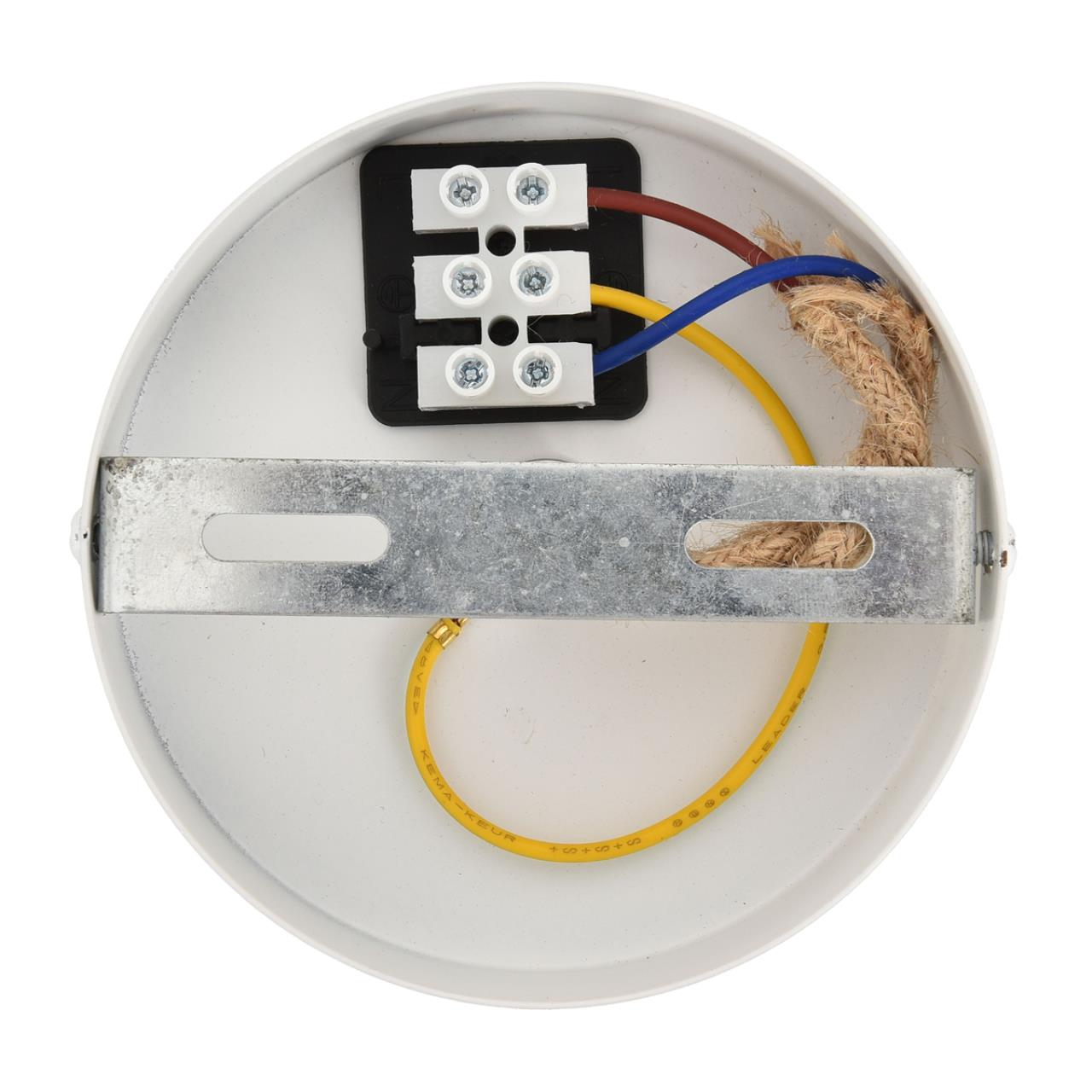 8367/1B ECO LN26 327 белый/бежевый, цемент/металл/джутовый шнур Подвес E27 LED 10W 220V BOHO — изображение 4