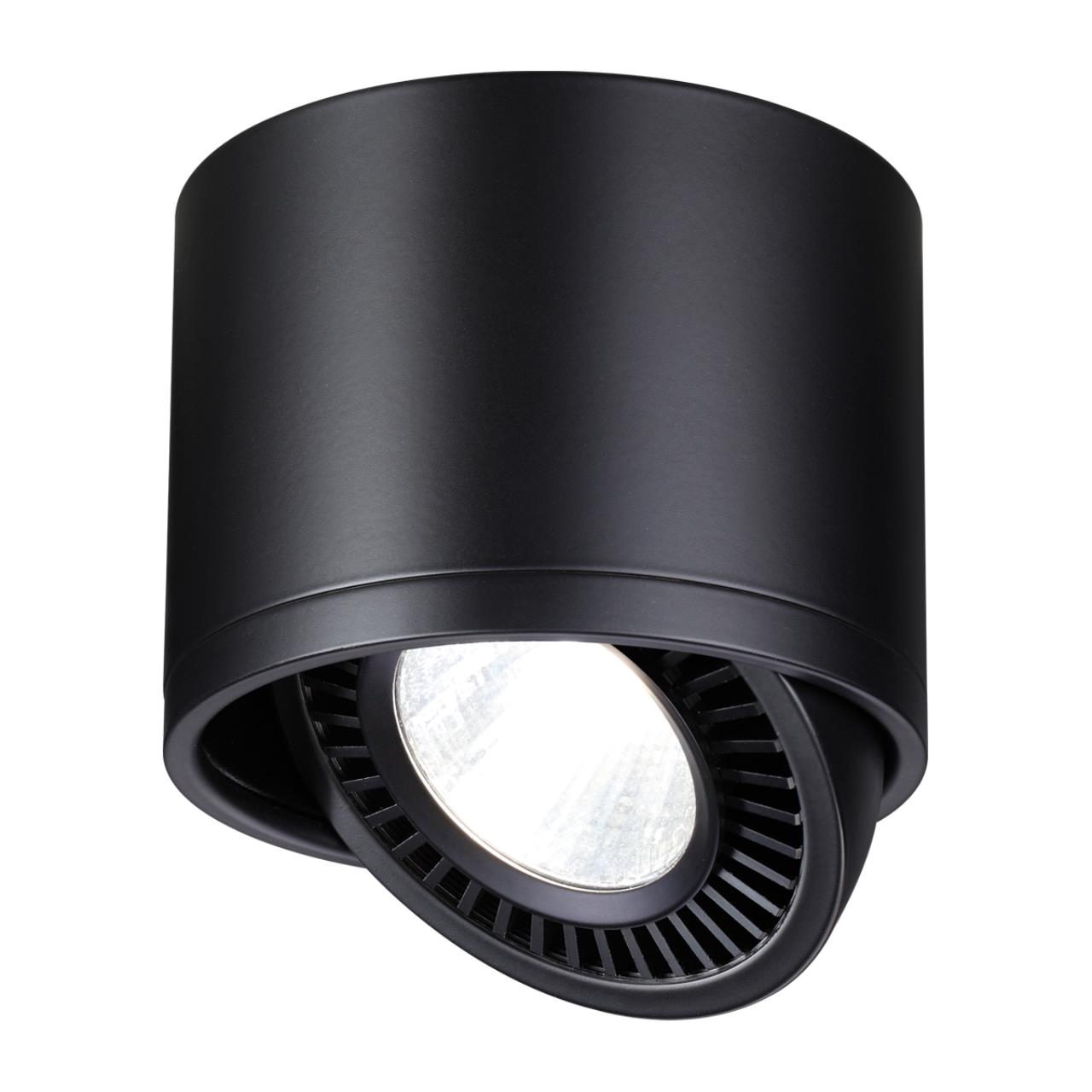 358814 OVER NT21 432 черный Светильник накладной светодиодный IP20 LED 18W 1600Лм 4000K 220V GESSO — изображение 4