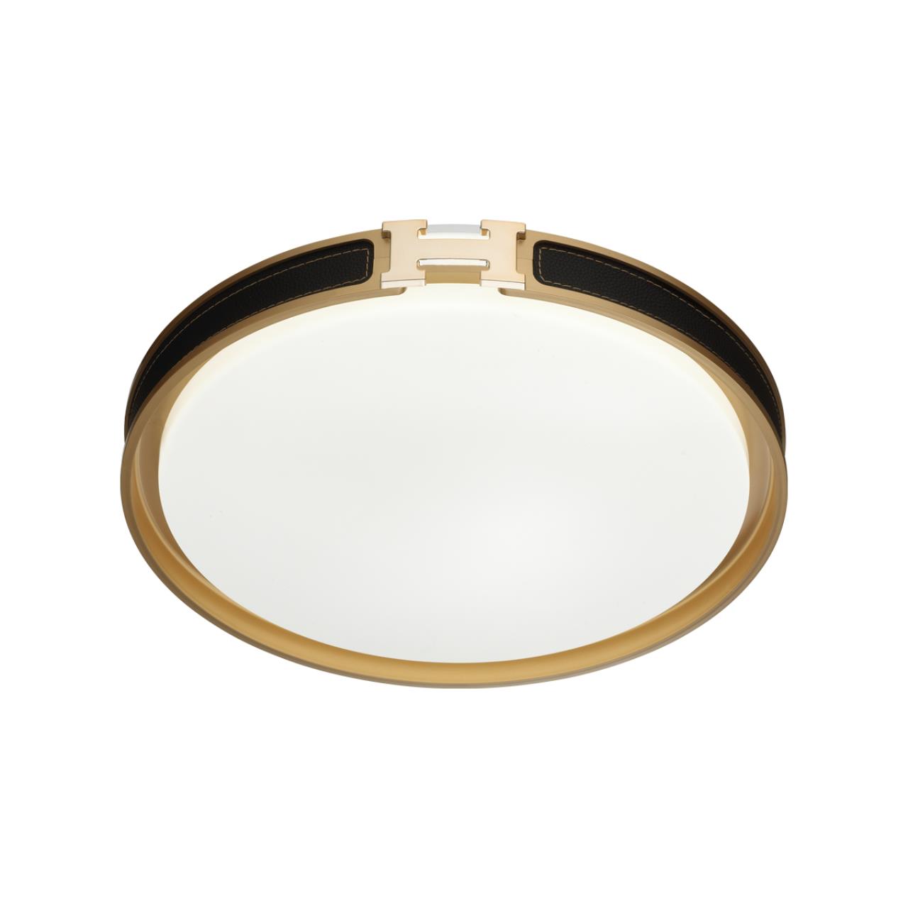 7667/DL COLOR SN 132 Светильник пластик/белый/черный/золотой LED 48Вт 4000К D405 IP43 FAVEMO BLACK — изображение 3