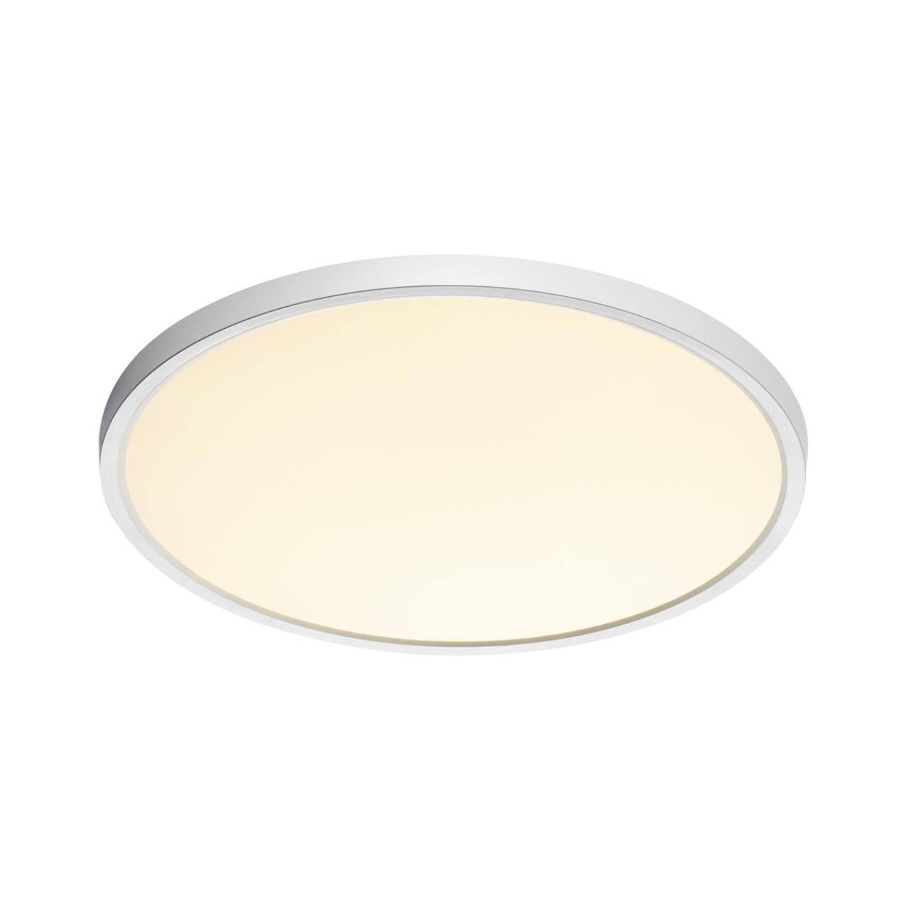 7659/32L MITRA LED SN 551 Светильник пластик/белый LED 32Вт 3000/4000K D400 IP40 ALFA WHITE — изображение 2