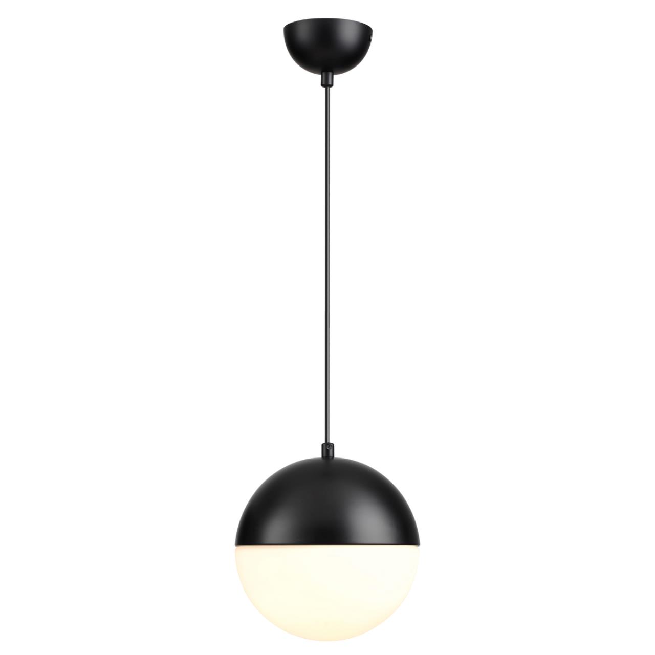 4958/1A PENDANT ODL22 393 черный/металл/белый/стекло Подвес E27 1*40W PINGA — изображение 4