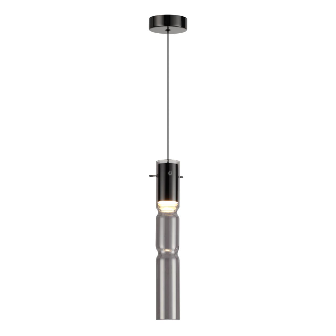 5059/5L PENDANT ODL24 385 черный/дымчатый/металл/стекло Подвес LED 5W 3000K SCROW — изображение 3