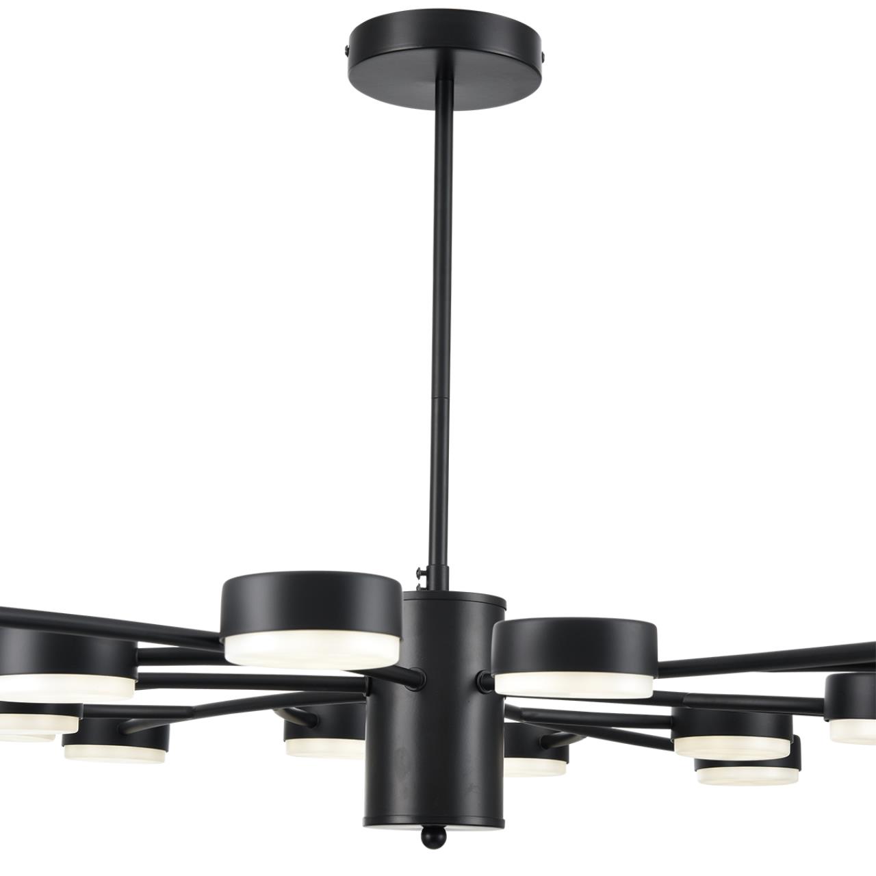 8117/18 COMFI LN26 235 черный, металл Люстра LED GX53 18*7W 220V TORINA — изображение 2
