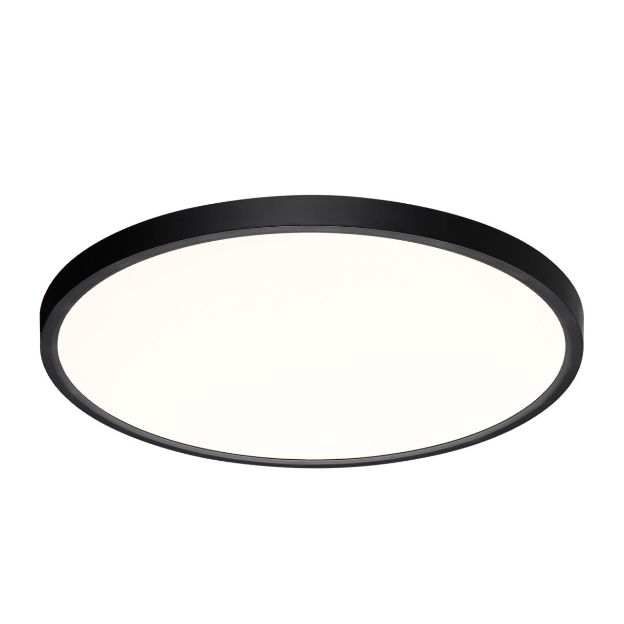7660/40L MITRA LED SN 554 Светильник пластик/белый/черный LED 40Вт 3000/4000K D495 IP40 ALFA BLACK — изображение 6
