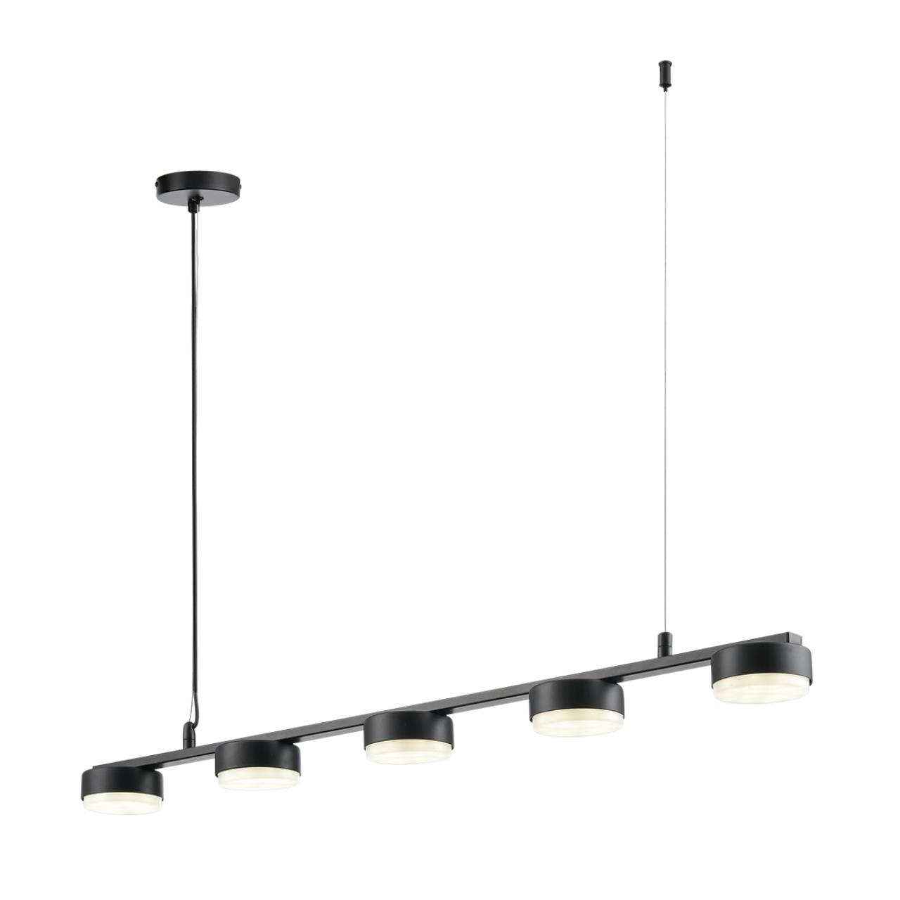 8117/5 COMFI LN26 236 черный, металл Подвесной светильник LED GX53 5*7W 220V TORINA — изображение 8