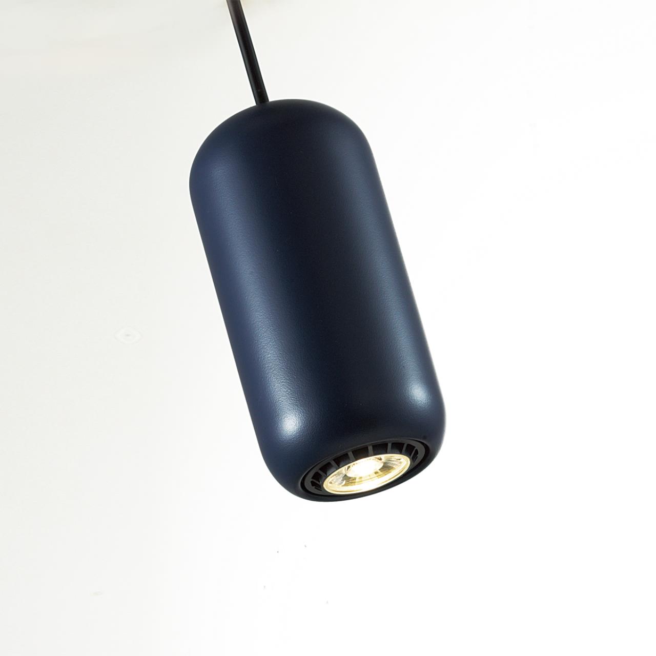 5060/1C PENDANT ODL24 377 темн.синий/черный/металл Подвес GU10 LED 4W COCOON — изображение 5