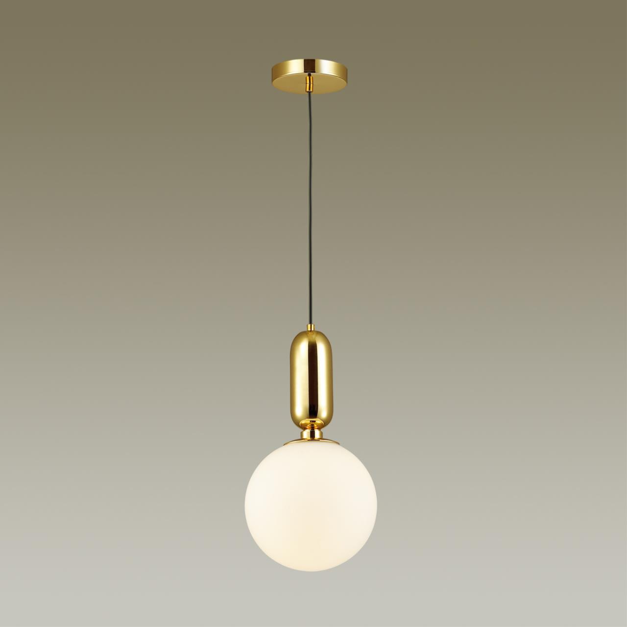 4669/1 PENDANT ODL20 393 золотой/белый Подвес E27 1*40W (тип лампы СВЕЧА ) 220V OKIA — изображение 5