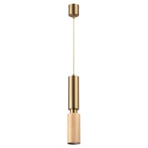 7061/1A MINIMA ODL25 217 Подвесной светильник светлое дерево/металл IP20 GU10 LED 7W 220V CAUCHO