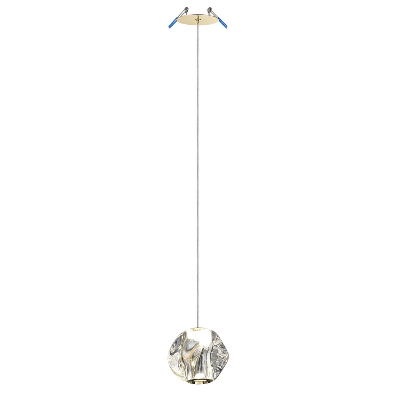 5085/5L L-VISION ODL25 563 золото/прозрачный/металл/акрил Подвес LED 5W 4000K 240Лм JEMSTONE — изображение 3