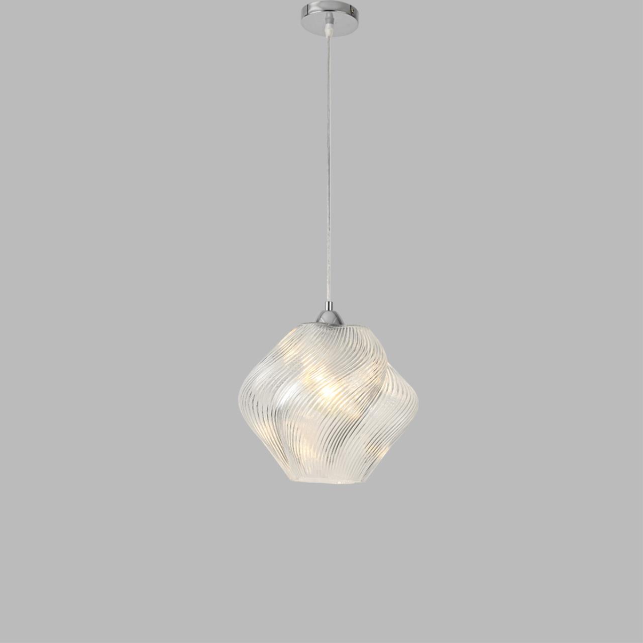 8288/1A MODERNI LN26 371 хром/прозрачный, металл/стекло Подвес E27 1*60W 220V TIDE — изображение 5