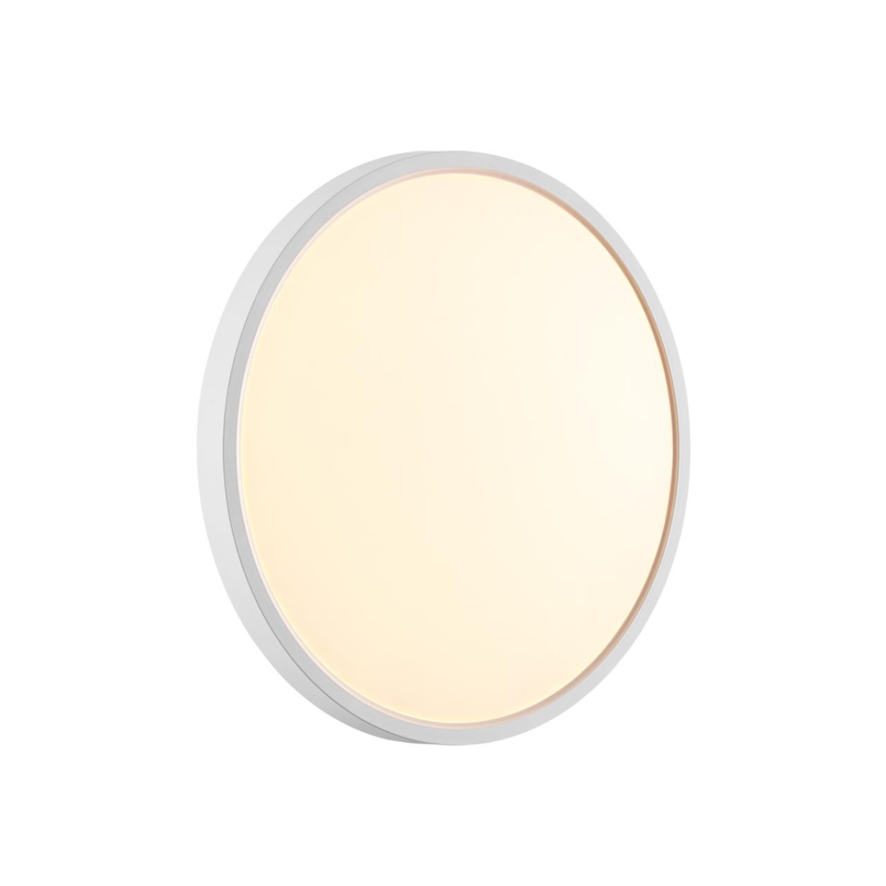 7659/24L MITRA LED SN 551 Светильник пластик/белый LED 24Вт 3000/4000K D300 IP40 ALFA WHITE — изображение 2