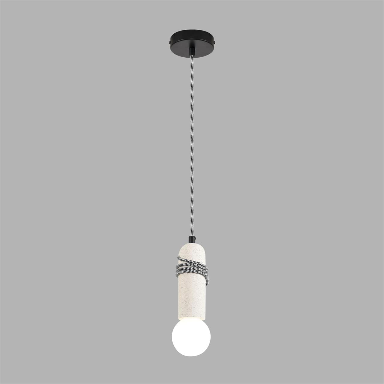 8363/1A ECO LN26 330 черный/белый, металл/бетон Подвес E27 LED 10W 220V TESLA — изображение 2