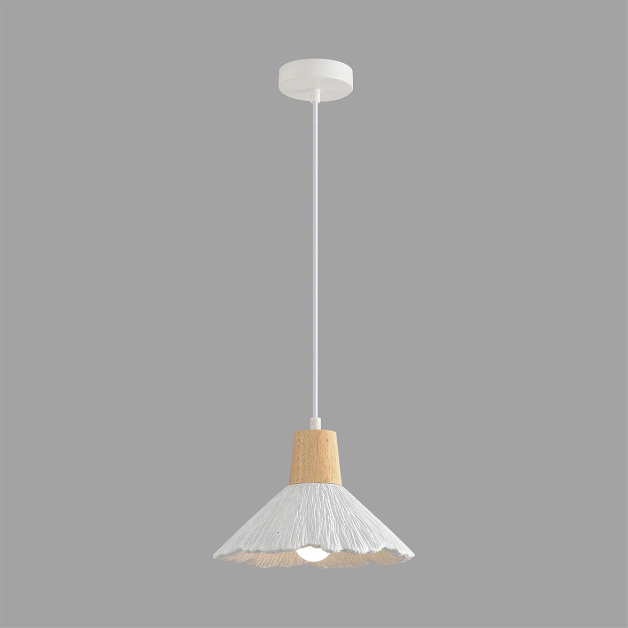 8352/1A SUSPENTIONI LN26 325 белый/бежевый, металл/дерево/цемент Подвес E27 60W 220V EOLIANA — изображение 4