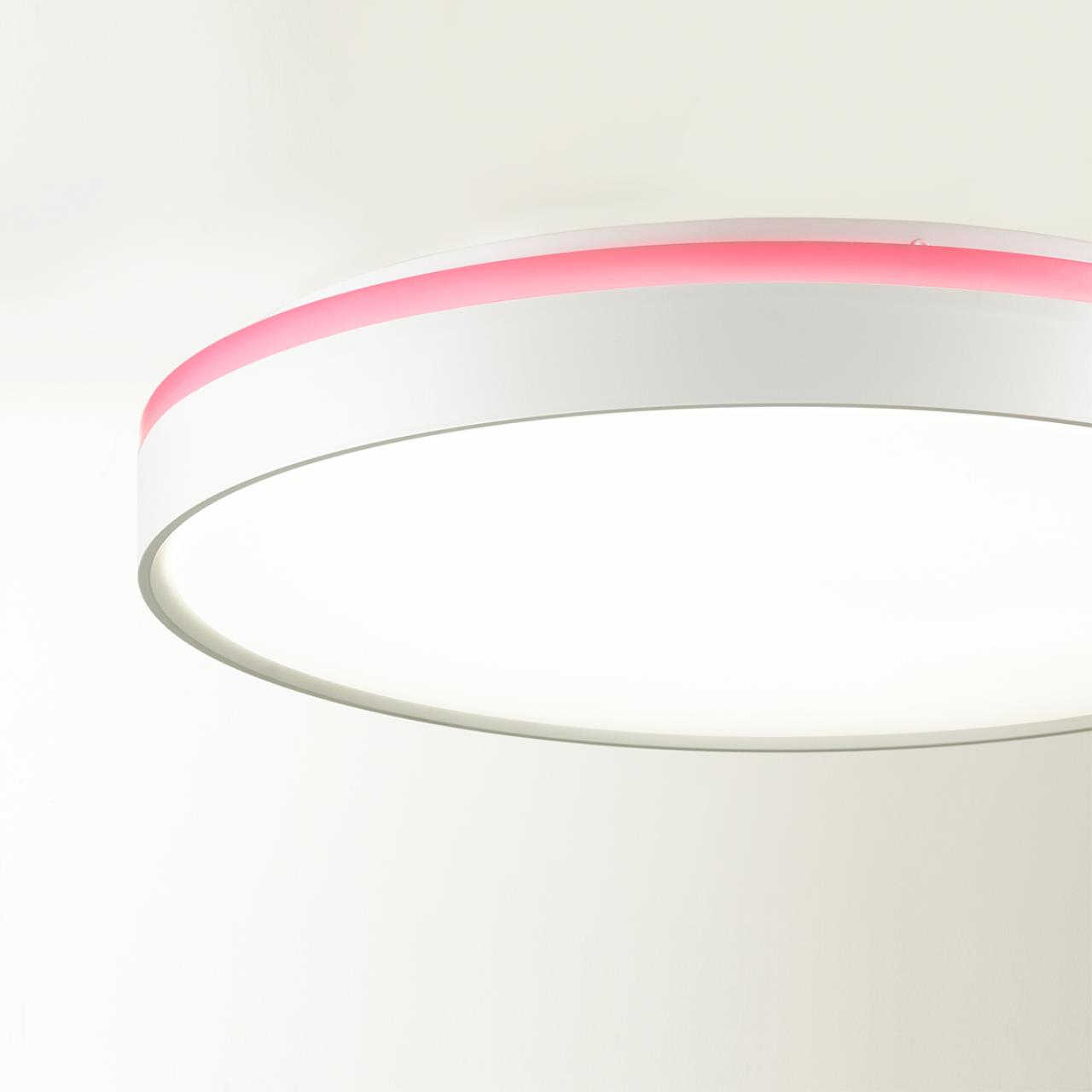 7708/DL COLOR SN 154 Светильник пластик/белый/розовый LED 48Вт 4000К D420 IP43 KEZO PINK — изображение 6