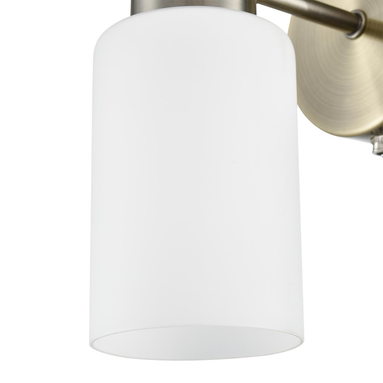 8100/1W COMFI LN26 106 бронза/белый металл/стекло Бра Е14 1*40W 220V MAVE — изображение 5