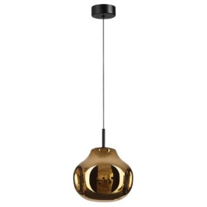 5097/4LA PENDANT ODL25 363 черный/золотой/металл/стекло Подвес LED 4W 4000K 388Лм VASO