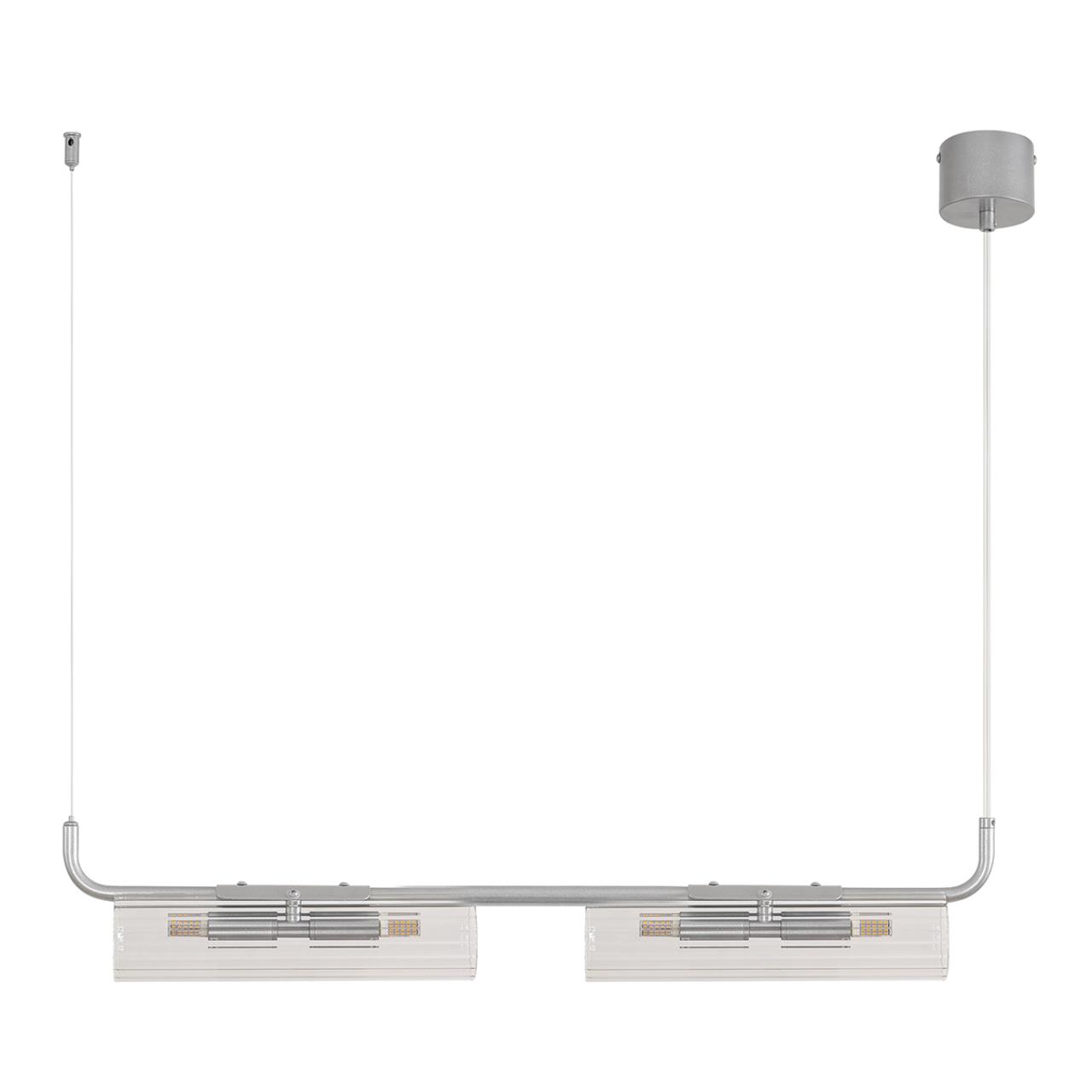 8258/4 SUSPENTIONI LN26 286 серебро/прозрачный, металл/стекло Подвес G9 4*20W 220V TORONTO