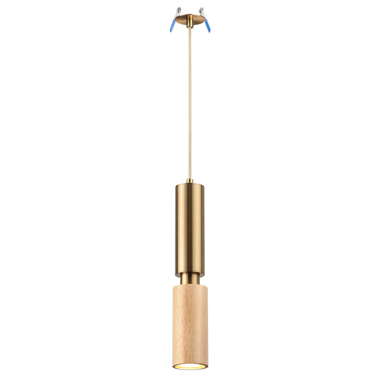 7061/1A MINIMA ODL25 217 Подвесной светильник светлое дерево/металл IP20 GU10 LED 7W 220V CAUCHO — изображение 4