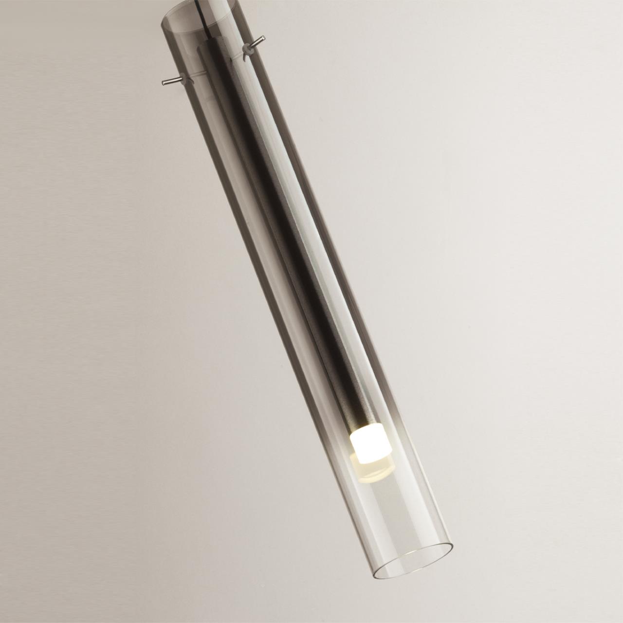 5061/5LA PENDANT ODL24 383 серебристый/дымчатый/металл/стекло Подвес LED 4W 3000K SHINY — изображение 5