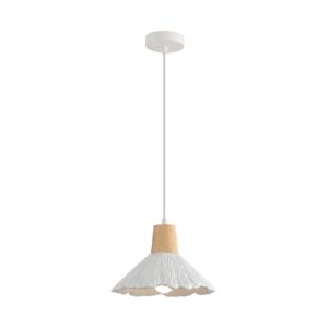8352/1A SUSPENTIONI LN26 325 белый/бежевый, металл/дерево/цемент Подвес E27 60W 220V EOLIANA