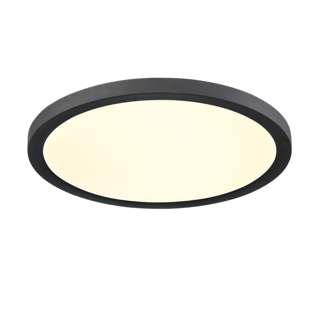 7788/24L MITRA LED SN 537 Светильник пластик/белый/черный LED 24Вт 3000/4000/6500К D300 IP44 CCT/датчик движения NEBULA BLACK — изображение 6