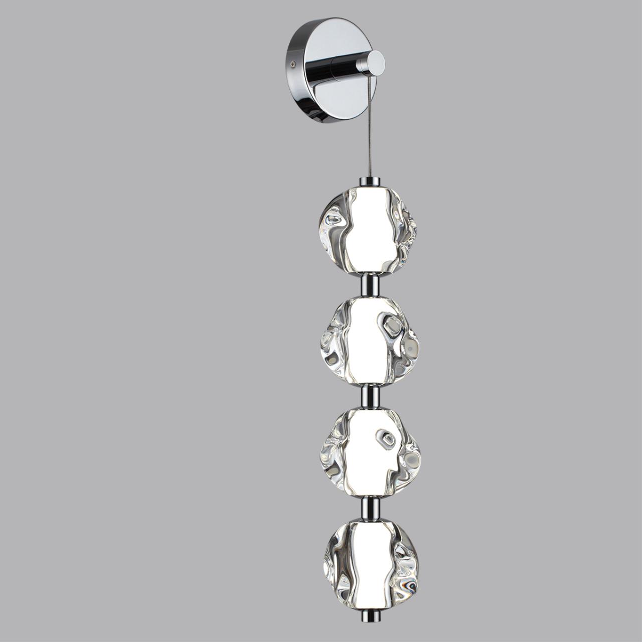5084/17WL L-VISION ODL25 561 хром/прозрачный/металл/акрил Бра LED 17W 4000K 850Лм JEMSTONE — изображение 4