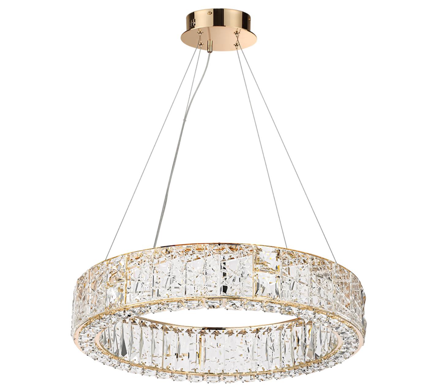 5071/70L HALL ODL24 595 золото/прозрачный/металл/хрусталь/стекло Люстра LED 52W 3700K VERSION — изображение 5