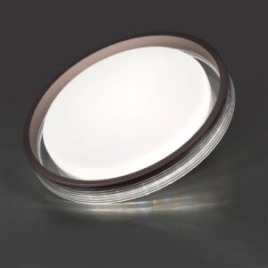 7698/DL MARON SN 148 Светильник пластик/кофе/прозрачный LED 48Вт 3000-6000K D475 IP43 пульт ДУ MEDEN
