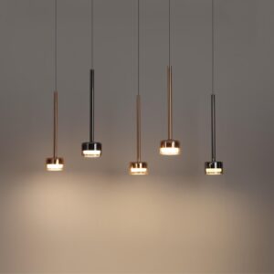 7150/10L HIGHTECH ODL26 347 Подвесной светильник черный/ дымчатое стекло/металл IP20 LED 10W 3000K 220V LASLO