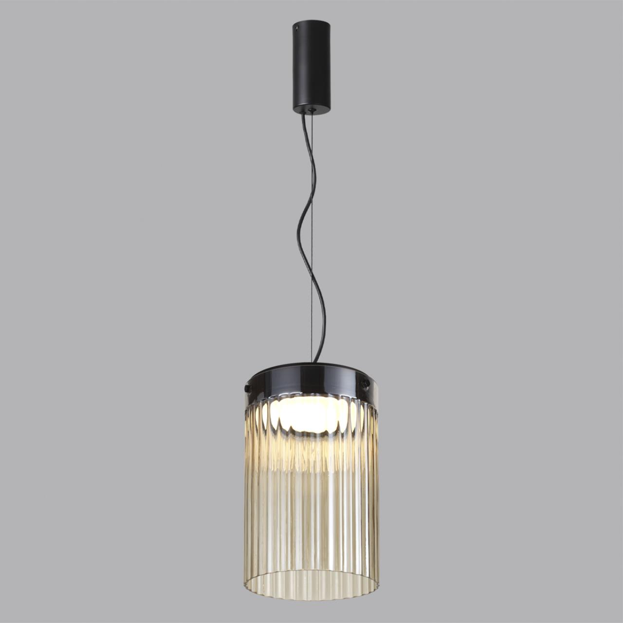 5047/15L L-VISION ODL24 000 черный/светл.янтарный/металл/стекло Подвес LED 15W 4000К 1676Лм PILLARI — изображение 4