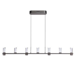 7143/45L HIGHTECH ODL26 513 Подвесной светильник темный никель/акрилл/металл IP20 LED 40W 2470Лм 3000K 180° 220V DEFANCE