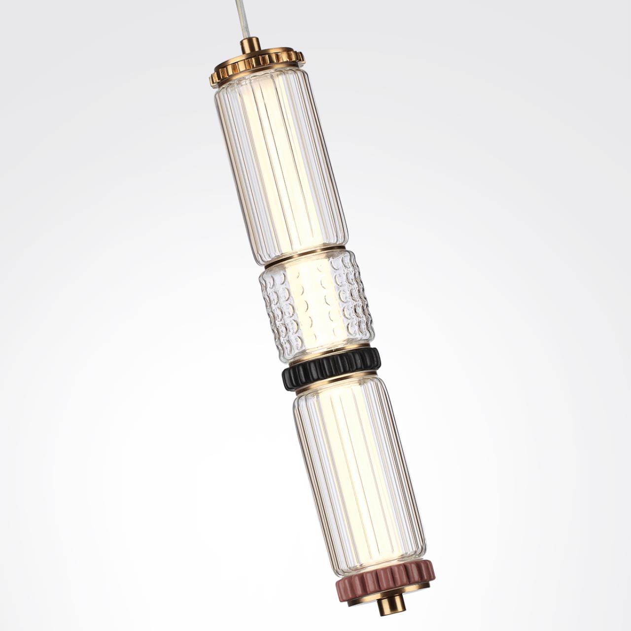 5455/12L L-VISION ODL_EX26 043 сатин.латунь/терракот/черный Подвес LED 12W 4000K COLLIER — изображение 6