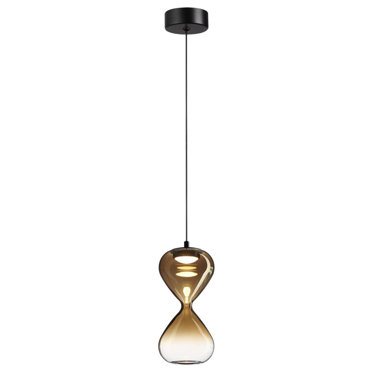 5094/4LA PENDANT ODL25 357 черный/золотой градиент/прозрачн./металл/стекло Подвес LED 4W 4000K 388Лм GLESSI — изображение 4