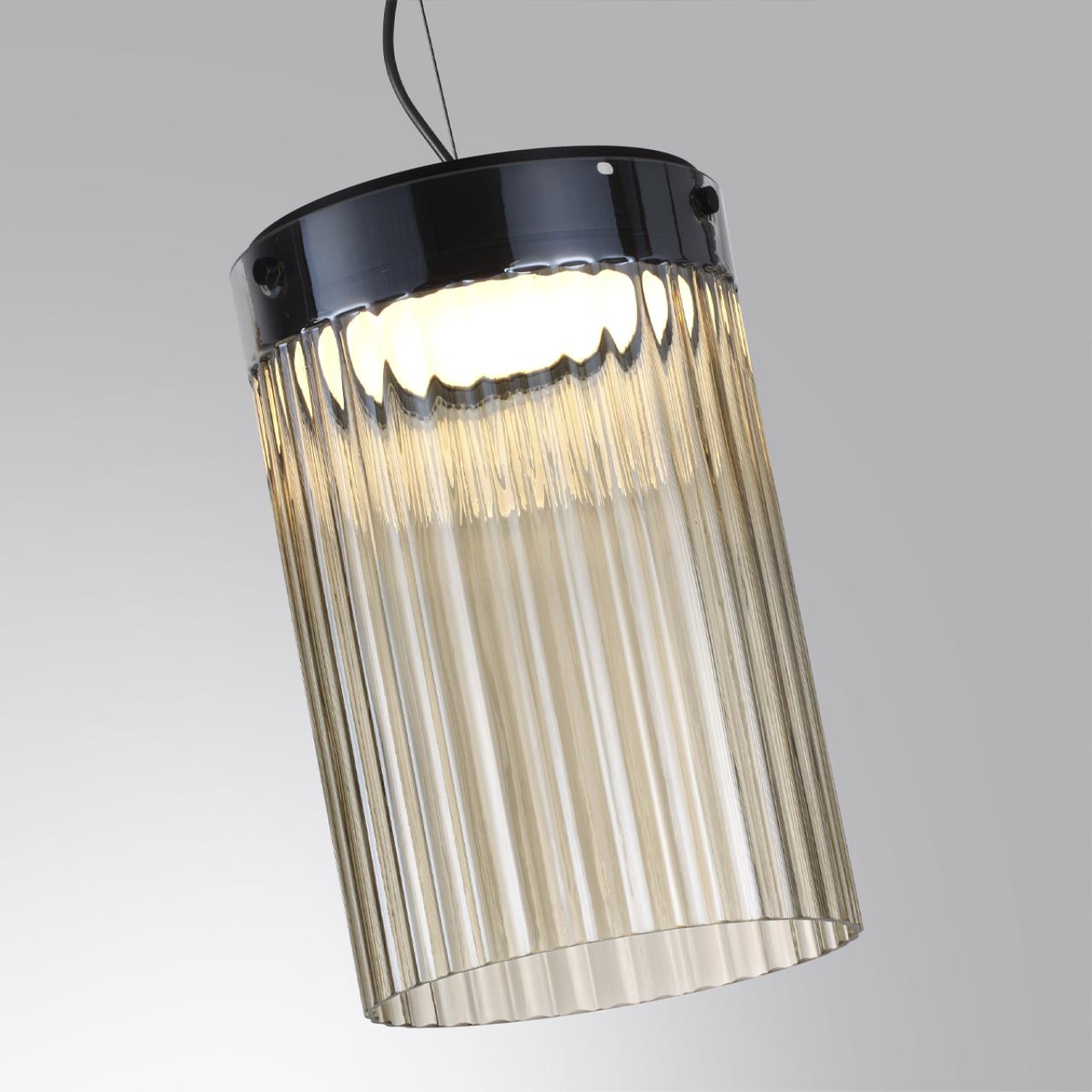 5047/15L L-VISION ODL24 000 черный/светл.янтарный/металл/стекло Подвес LED 15W 4000К 1676Лм PILLARI — изображение 5