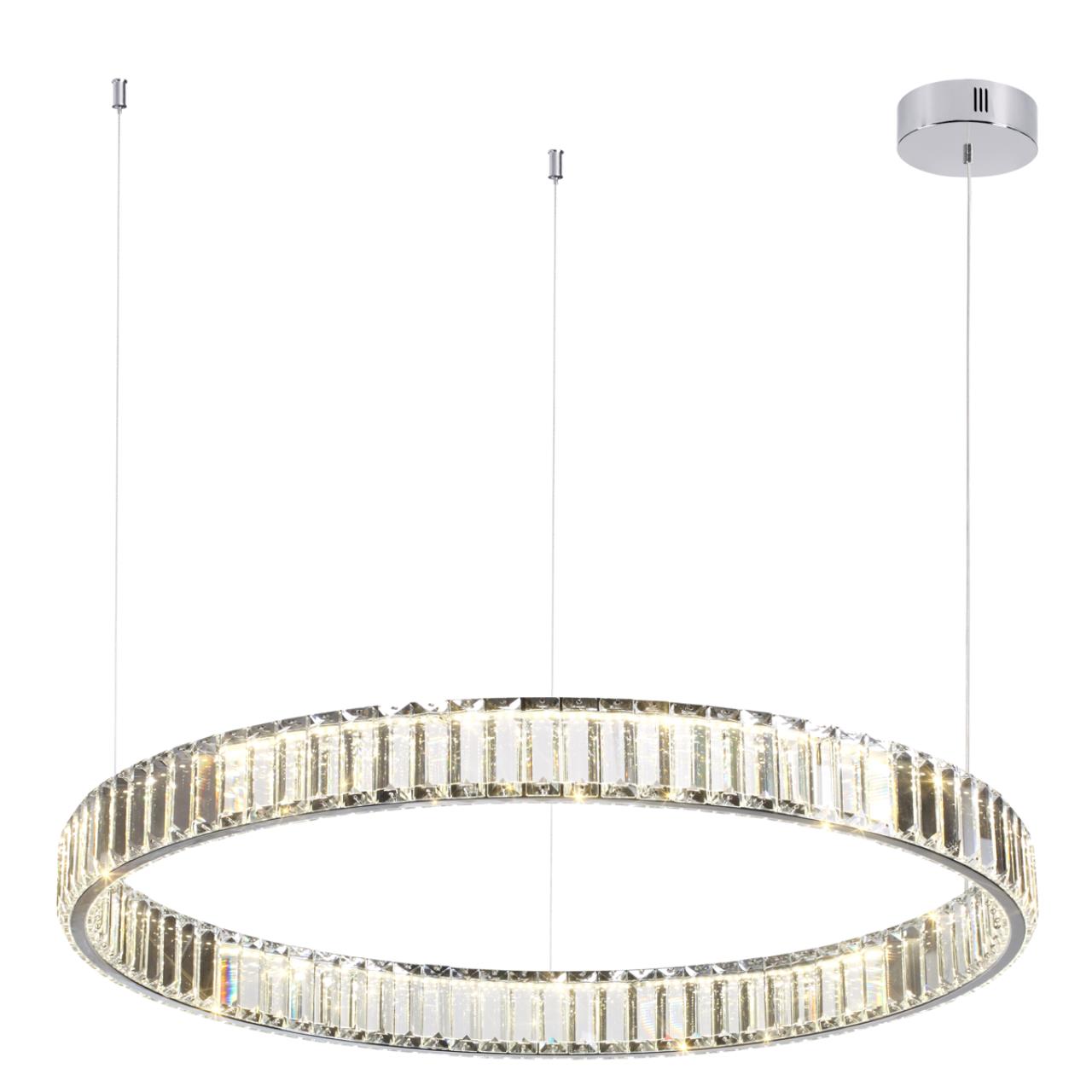 4930/45L L-VISION ODL24 591 хром/прозрачный металл/хрусталь Люстра LED 45W 4000K 5350Лм VEKIA — изображение 4
