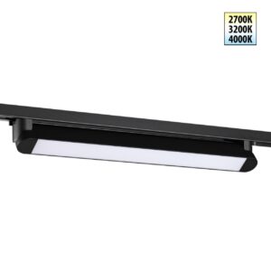 359792 PORT NT25 236 черный Светильник однофазный двухжильный трековый с переключ. цв. температуры IP20 LED 24W 180-265V 2700К/3200К/4000К ITER