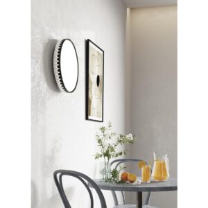3053/DL PALE SN 023 Светильник пластик/белый/черный LED 48Вт 3000-6300К D385 IP43 пульт ДУ DORTA