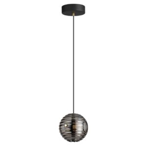 5041/12L L-VISION ODL24 531 черн./золото/дымчатый/металл/стеко Подвес LED 12W 4000К 1526Лм TRONI